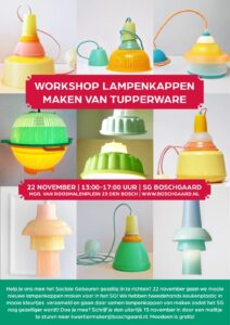 flyer voor de workshop lampen mapen van tupperware.